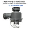 QruiLanTu Sink Trap 1 1/2'' P-Trap Replacement Upgrade Visible Removable