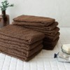 GamachaTowel All 22 Colors Face Towels [Cacao 10-Piece Set] for