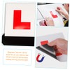 ABOOFAN 4pcs Car Magnets Red Learner Driver Signs Easy Stick
