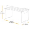 Whitmor Wire Grid Stacking Shelf Small, White