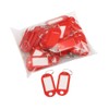 Key Tags with Split Ring, 50 Pack, of one Colour,
