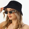 XYIYI 2 Pack Black White Unisex Bucket Hat for Women