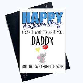 Father's Day Card from The Bump Dad to Be Can't Wait to Meet You Cards PC1003