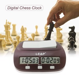 Chess Clock, Eacam Professional Digital Chess Clock, Count Down Chess Timer with Alarm Electronic Board Game Bonus Competition Master Tournament