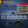 Nilight 2PCS 70 Inch Emergency Strobe Light Strip 1125 LED