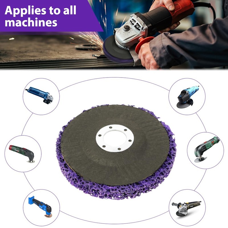 Adiwo CSD Sanding Disc, 4 Pieces Diameter 125 mm Cleaning