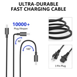 180W ADP-180TB K A22-180P1A Charger Compatible with Asus Rog Zephyrus G14 2024 2025 GA403 GA403UI-XS96 GA403UI-G14.R94070 GA403UV-G14.R94060 GA403UU-BS71 GA403UI-DS92 ProArt P16 Laptop