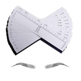 CHOOSE-IT Eyebrow Stencil Disposable Eyebrow Shaper Kit - 50PC Transparent Mapping Stickers Eyebrow Stencils For Microblading, PMU - Quick Makeup Peel & Stick Eyebrow Stencil Kit (#2)