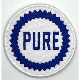 Retro Pure Motor Oil Gas Racing Patch Iron Sew On Vintage Style Retro Cap Hat