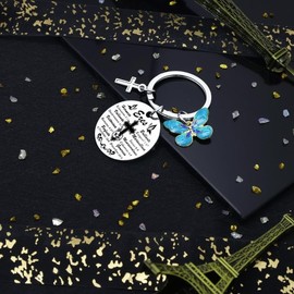 Zguhsadl Spanish Christian Gifts For Women Religious Inspirational Gifts Bible Verse Keychain For Women Religious Spiritual Presents For Spanish Female Prayer Gift