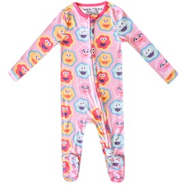 Abby and Pals: Copper Pearl Zip-Up Footie Baby Pajamas - Ultra-Soft Boys and Girls Pajamas, Premium Knit Fabric in Stylish Prints, Tag-Free with Two-Way Zipper, Newborn to 24 Months