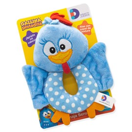 DIDACTI JUEGOS | La Gallina Pintadita - Mi Primer Sonaja con Sonido | Peluche Sensorial y Juguete para Bebés (Modelos Vendidos por Separado)