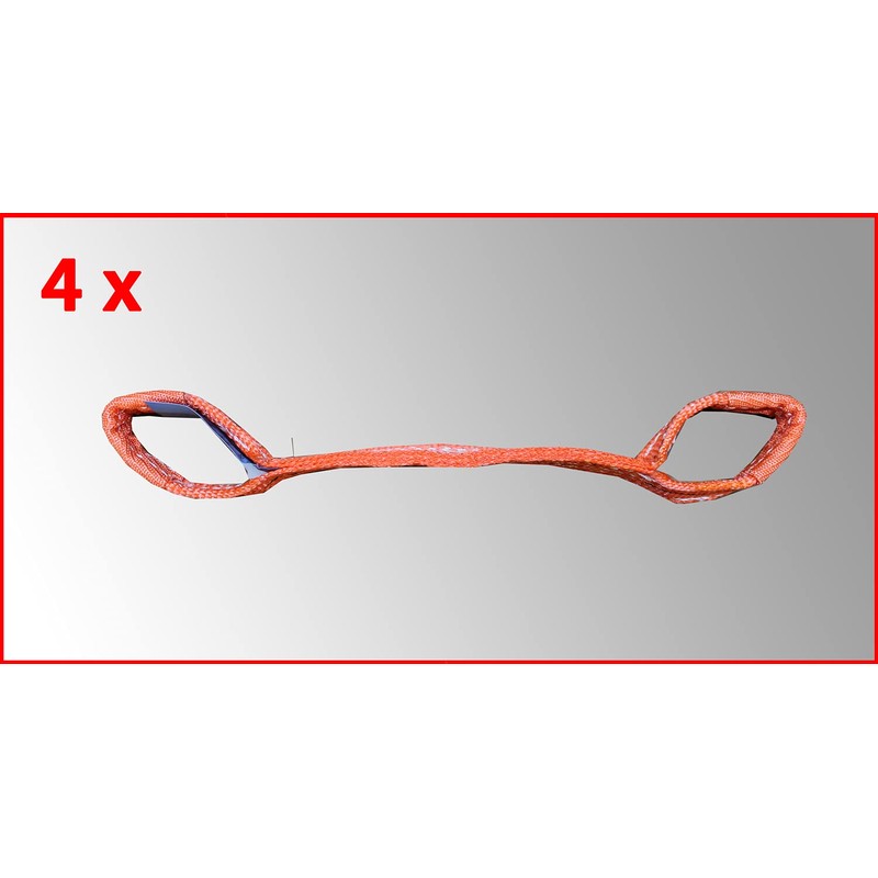 4 x Cross Strap for Tension Strap, Car Transport, Lashing