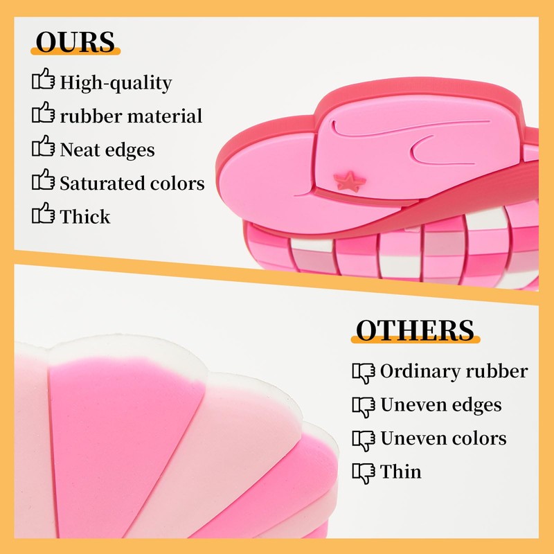 DEVPSISR Rubber Beach Bag Accessories,Bogg Bag Lovely DIY Charms Multiple,Coffee