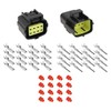 SING F LTD 2 Sets of 8 Pin Waterproof Electrical