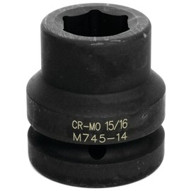 Performance Tool M745-14 1-Inch Drive 15/16-Inch Impact Socket for Heavy-Duty Automotive Repair and Maintenance Tasks