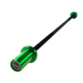 E.T.ENERGIC Kids Barbell 5LB Mini Barbell Bar 4ft for Beginner Women & Kids Weighted Bar, Compatible with 2-Inch Weight Plates, for Strength Training Gym Weight Lifting, Green&Black
