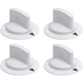 [UPGRADED] 4 Packs WE1M652 Dryer Timer Control Knob with UPGRADED Metal Ring Replacement Part by BlueStars - Exact Fit for Hotpoint & GE Dryers - Replaces 1264289 AP3995164 PS1482196 AH1482196