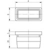 Croso End Cap for Square Tube Square 30 x 30
