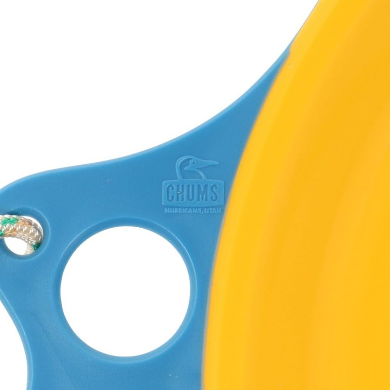 CHUMS CH62-1731-A081-00 Camper Dish Outdoor Plate, Blue/Yellow, Diameter 9.1 x