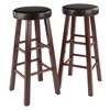 Winsome Maria 2-Piece Bar Stool Set, 30In Height, Faux Leather