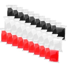 Air Dry Clay, 30 Packs Air Dry Foam Clay, Wolwefa Foam Clay, Crafting Clay, Moldable Foam Clay Super Light Weight Air Dry Clay Perfect Clay for Arts Crafts White, Black, Red