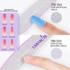 Canvalite 10 PCS Nail File Professional Nail Files Reusable Double