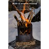 Boundless Voyage Outdoor Titanium Folding Wood Stove With Pot Bracket
