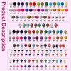 Richbunnys 734+71pcs Silicone Beads Kit: 15MM Hexagon Lentil Round Beads