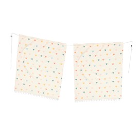 NOLITOY Double Layer Cotton Gauze Car Sunshade Rear Window Privacy Curtains Car Insulation Window Shades for Interior Sun Protection