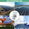 M METERXITY 8-Pack Solar Panel Mounting 30mm Z Clip Lightweight
