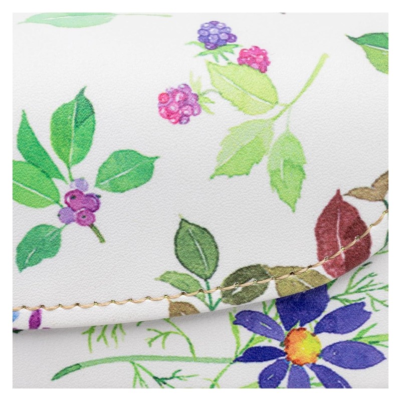 テーシーケース メガネケース おしゃれ レディース セミハード ケース マグネット式 アルミ フェイクレザー ホワイト