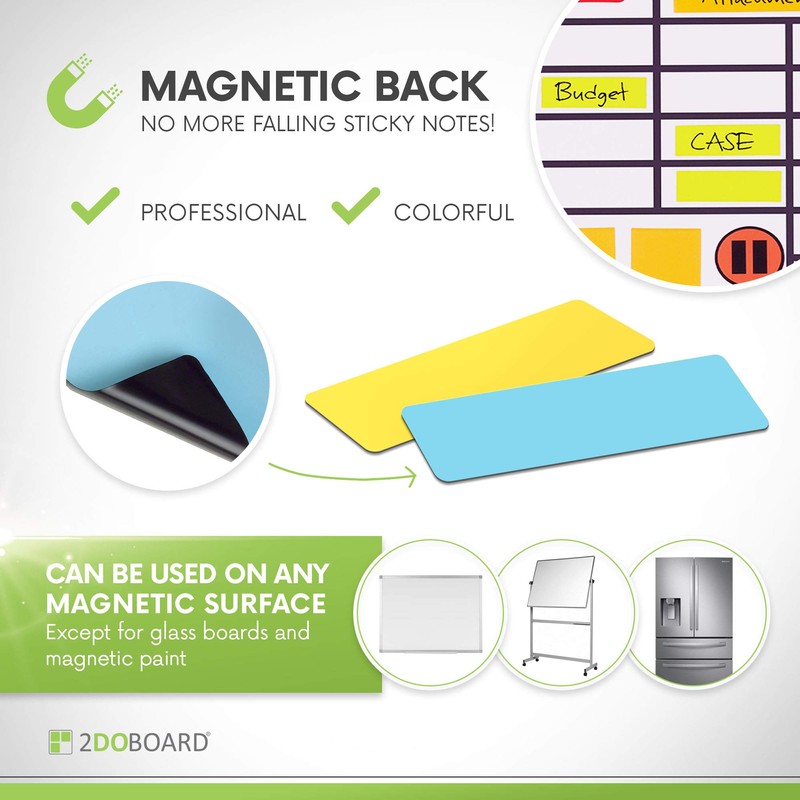 75 Magnetic Notes or Magnetic Sticky Notes 3 x 1