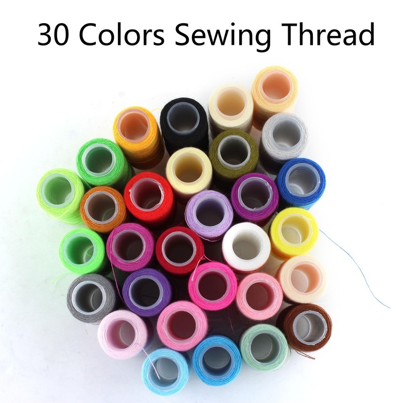 PSON 30 Colors Sewing Thread, 250 Yards Each Spools, Polyester