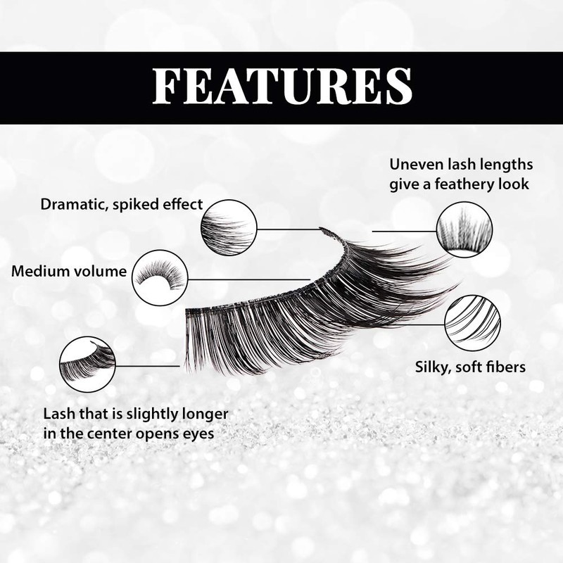 Ardell Faux Mink 810 Black, 4 Pack