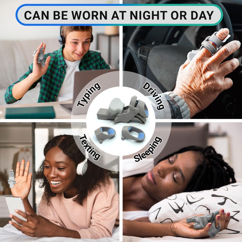 FingerPress Finger Straightener | PIP Extension Orthosis/Splint For Bent Fingers,