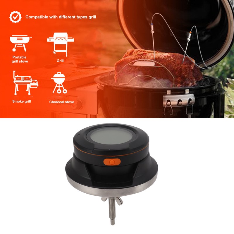 Digital Meat Thermometer Wireless Display APP Alarm Waterproof Fast Read
