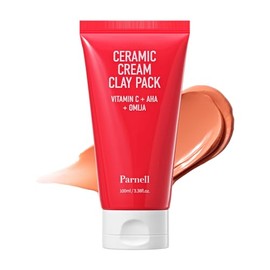 Parnell Mascarilla De Arcilla Cerámica Aha Omija De 100 Ml | Mascarilla Refrescante, Purificante Y Que Controla El Sebo, No Reseca | Exfoliante Para Una Piel Suave, Estilo K-Beauty