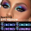 Noerrors Chameleon Eyeshadow,Multichrome Face Highlighter Palette, High Pigment, Holographic Eyeshadow