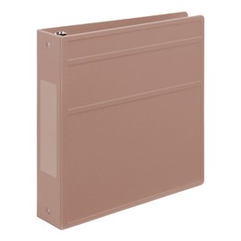 Carstens 2- Inch Heavy Duty 3-Ring Binder - Side Opening, Dusty Rose