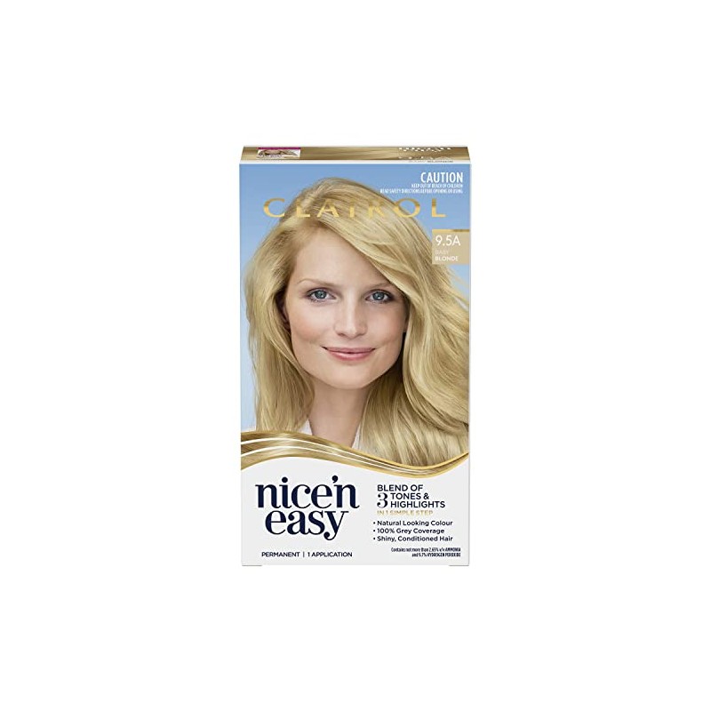 Clairol Nice 'N Easy Permanent Colour 9.5A Natural Baby Blonde,