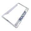 Realtor® Logo License Plate Frame, Silver, Real Estate Agent Supply