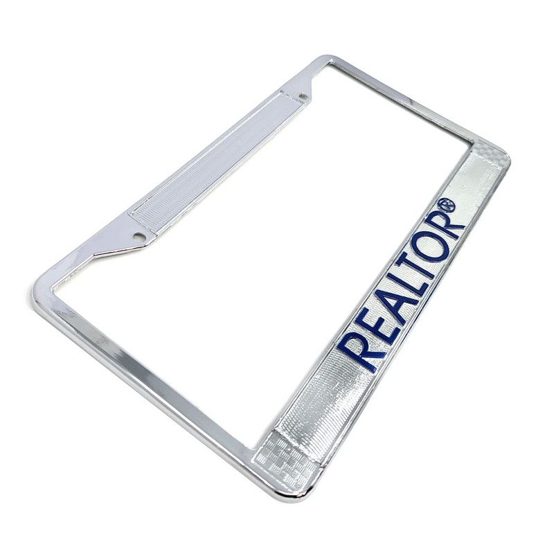 Realtor® Logo License Plate Frame, Silver, Real Estate Agent Supply