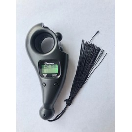 DEHUA Digital Tasbih Finger Counter, Muslim Islamic Rotating Digital Tasbeeh Prayer Beads Tally Counter with Time and LED Night Light (Black LED)