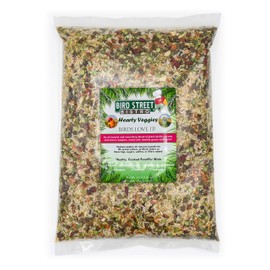 Bird Street Bistro Parrot Food Cooks in 3-15 min| Natural & Organic Grains and Legumes, Healthy, Non-GMO Fruits, Vegetables, Healthy Nuts, and Spices - No Fillers, Sugars, or Sulfites