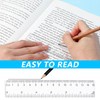 5 PCS 15cm Plastic Ruler Set Transparent Straight Ruler Measuring