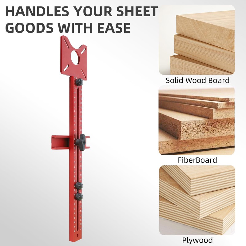 4 in 1 Router Milling Groove Bracket,Cabinet Hardware Jig and