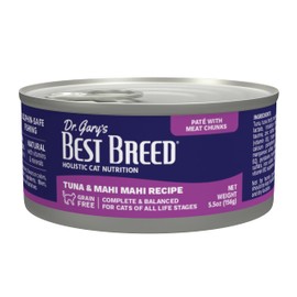 Best Breed Dr. Gary's Tuna & Mahi Mahi Canned Food for Cats - 24 x 5.5 oz.
