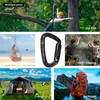 BEIFENG Auto Locking Carabiner 25KN Professional Rock Climbing Carabiner Obtained