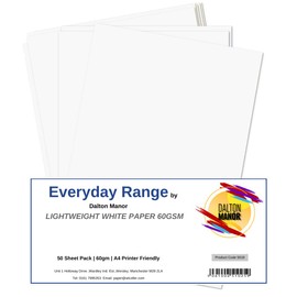 Dalton Manor Lightweight Paper White A4 60gsm Pack 50